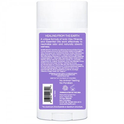 Zion Health CLAYDRY BOLD Vegan Deodorant - Lavender 2.8 oz