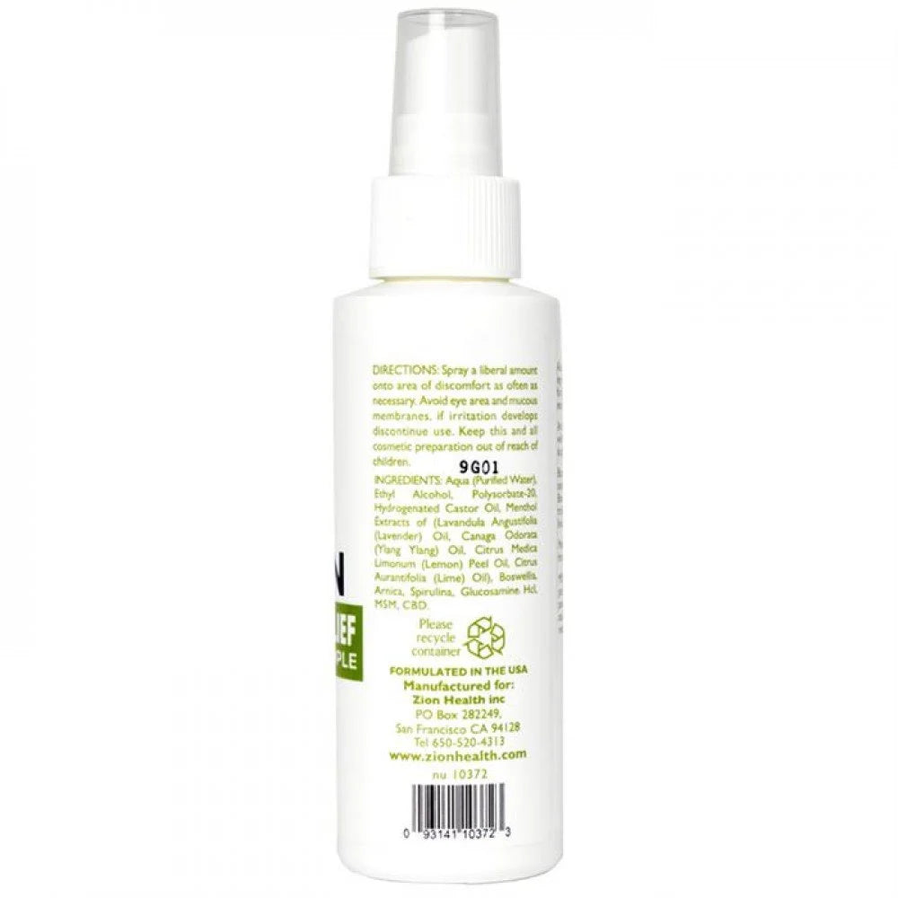 Zion Health Alozin Ultimate Relief Spray + CBD