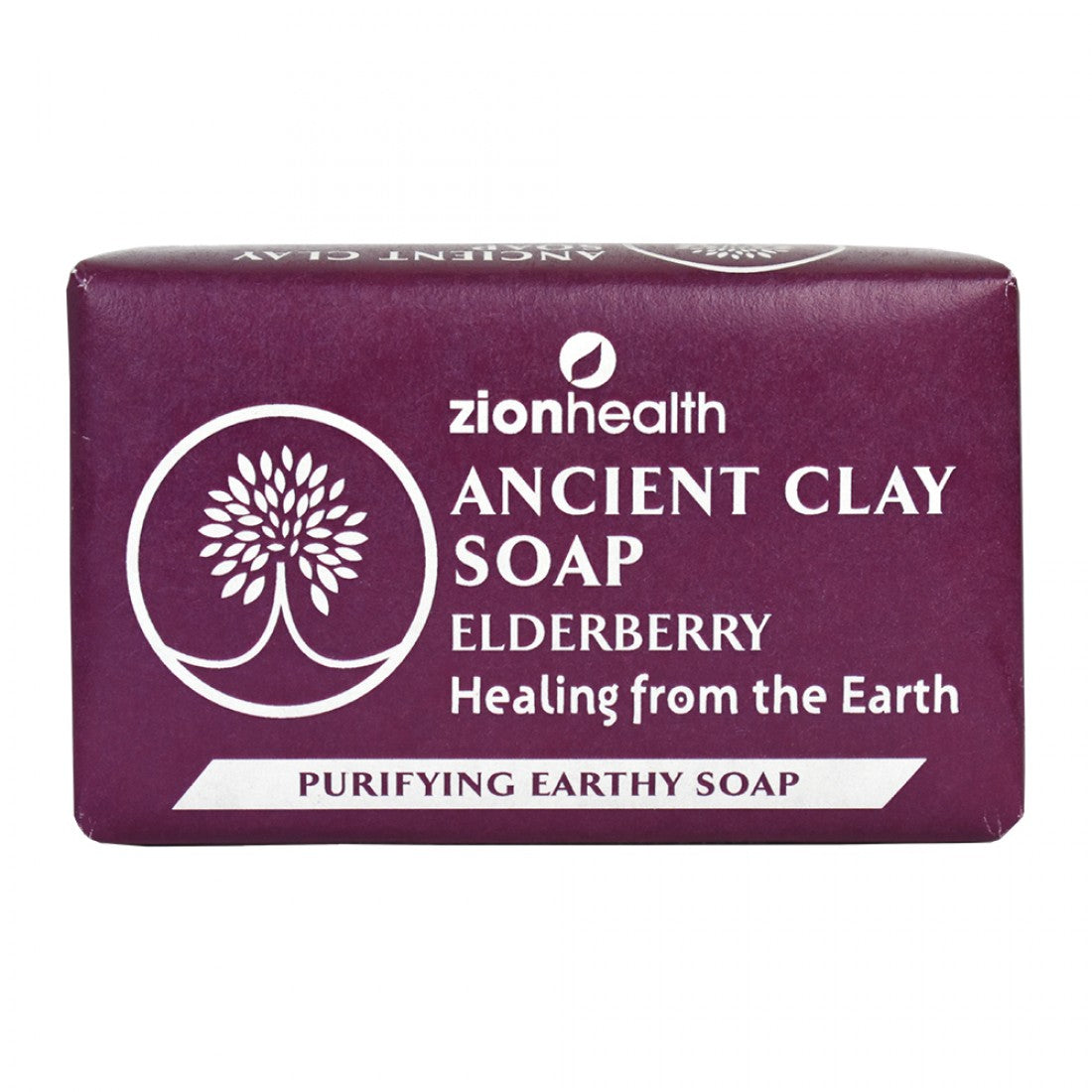 Zion Health Ancient Clay Soap - Elderberry 6 oz.