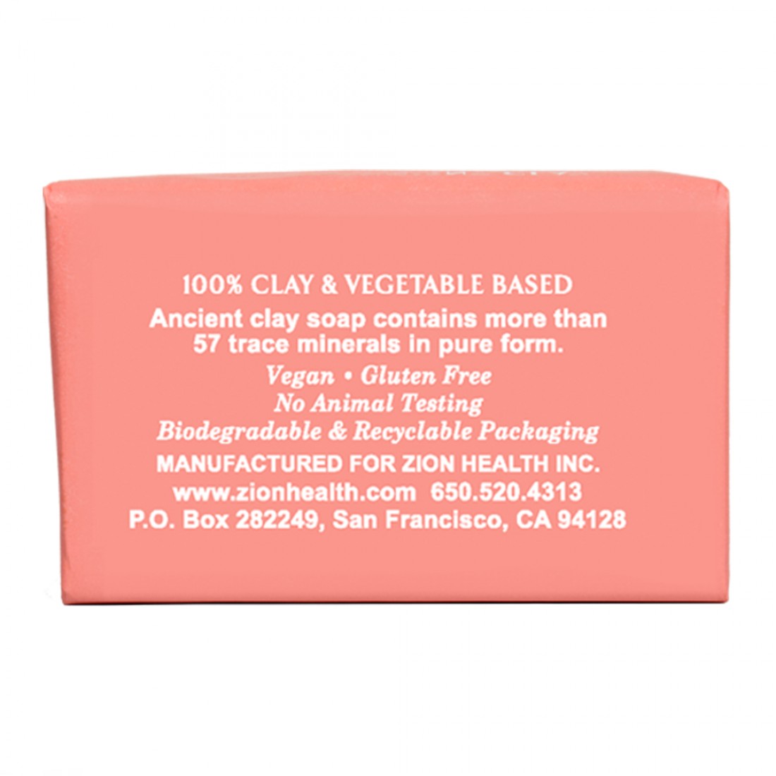 Zion Health Ancient Clay Soap - Bergamot Rose 6 oz.