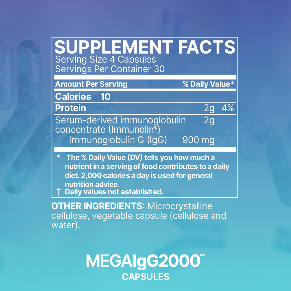 Microbiome Labs Mega IgG2000 120 Capsules