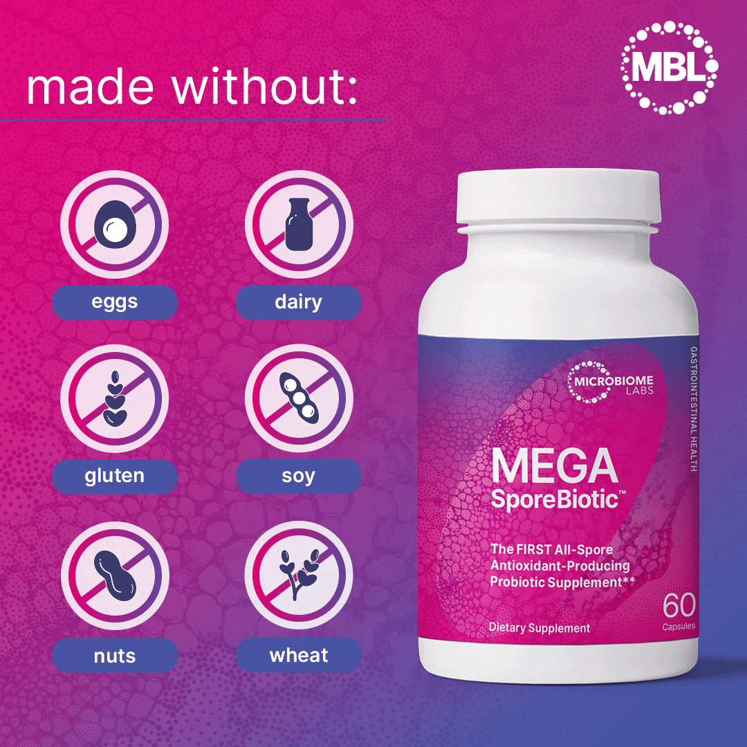 Microbiome Labs MegaSporeBiotic 60 Capsules