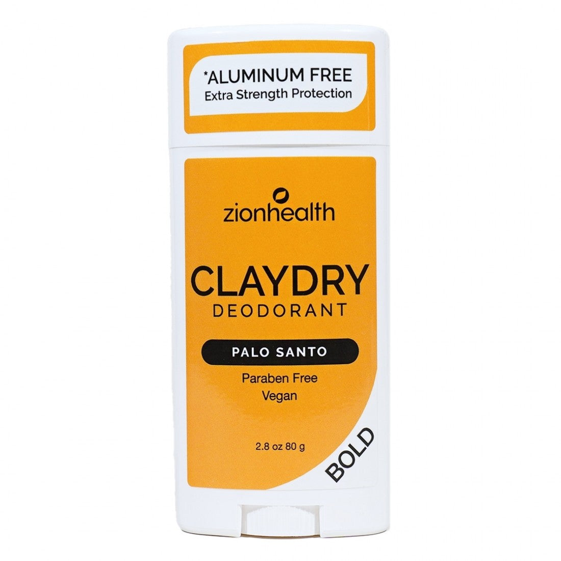 Zion Health CLAYDRY BOLD Vegan Deodorant – Palo Santo 2.8 oz.
