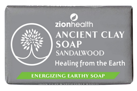 Zion Health Ancient Clay Soap - Sandalwood 6 oz.