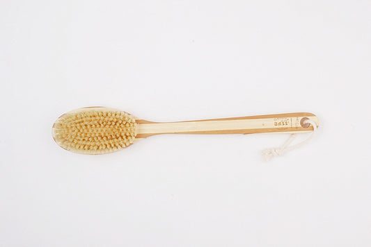 BASS Deluxe Long Handle 100% Wild Board Firm Body Brush