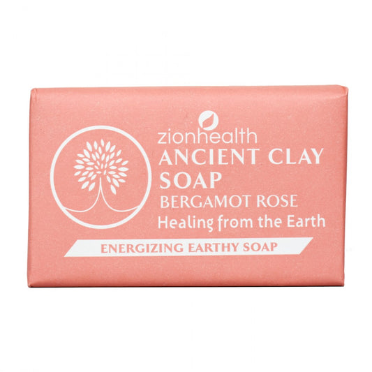 Zion Health Ancient Clay Soap - Bergamot Rose 6 oz.