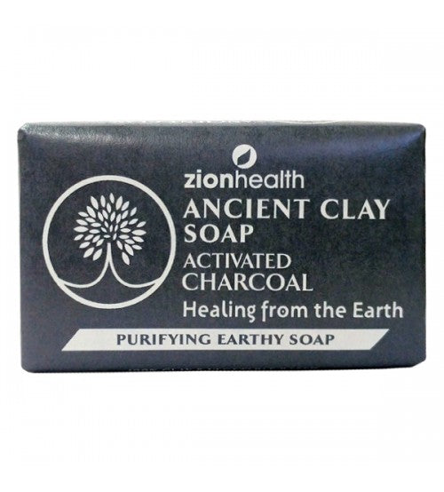 Zion Health Ancient Clay Soap - Charcoal 6 oz.