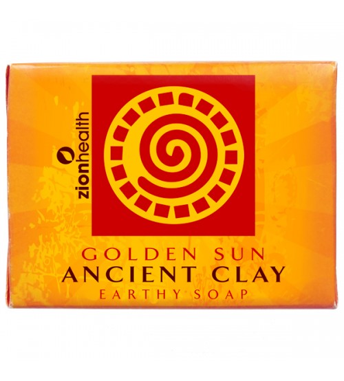 Zion Health Ancient Clay Vegan Soap - Golden Sun 6 oz