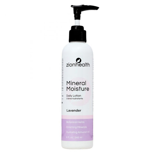 Zion Health Moisture Intense Lotion for dry skin - Lavender 8oz.