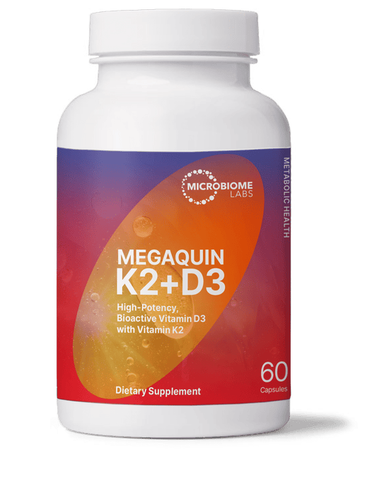 Microbiome Labs MegaQuin K2+D3 60 Capsules