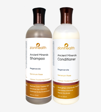 Zion Health Minerals Regenerate Shampoo & Conditioner Kit