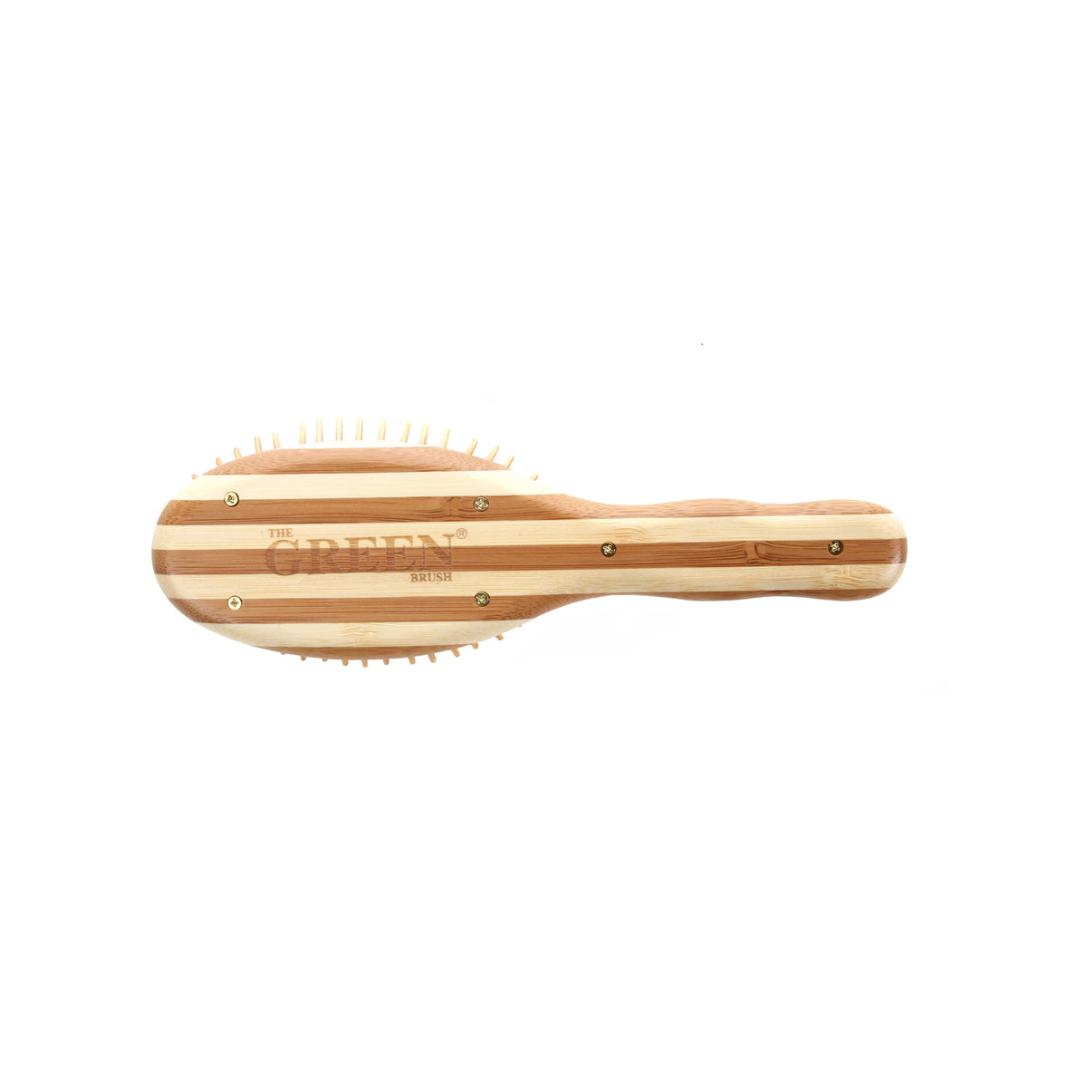 BASS The Green Brush Model 15 bamboo pin hairbrush alternate view