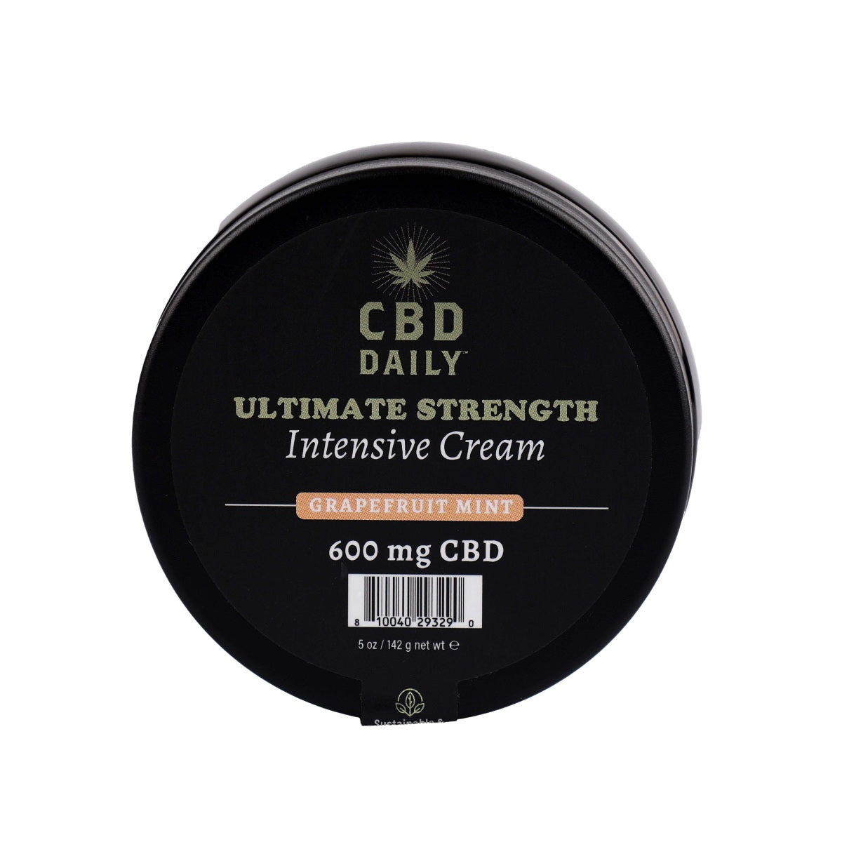 CBD Daily Ultimate Strength Intensive Cream Grapefruit Mint 600mg 5 oz