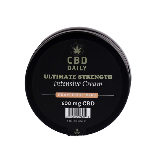 CBD Daily Ultimate Strength Intensive Cream Grapefruit Mint 600mg 5 oz