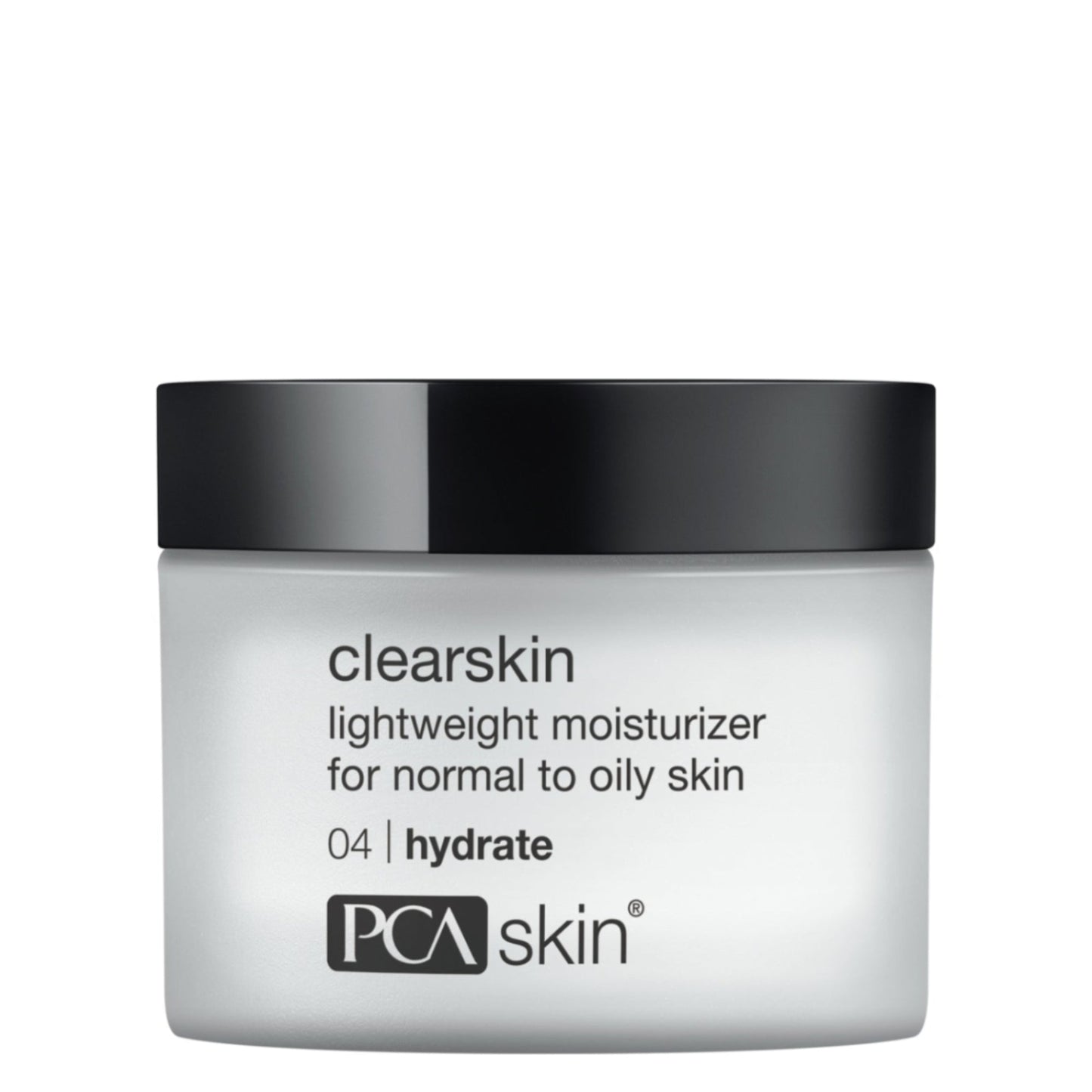 PCA SKIN Clearskin lightweight moisturizer jar on a white background