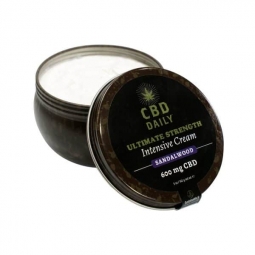 CBD Daily Intensive Cream Ultimate Strength 600mg (Sandalwood, 5 oz)