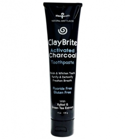 Activated Charcoal Toothpaste- ClayBrite 4oz
