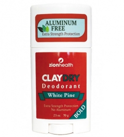 ClayDry Silk Natural Deodorant - White Pine 2.5oz