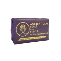 Ancient Clay Organic Vegan Soap with Sulfur 6oz - Fragrance Free