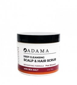 Adama Pear Blossom Deep Cleansing Scalp & Hair Scrub with Sea Salt 4oz